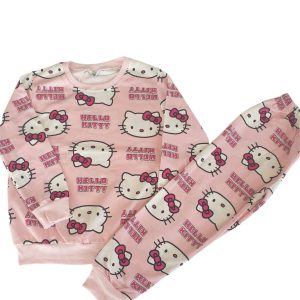 HELLO KITTY %100 PAMUK MEVSİMLİK PİJAMA TAKIM
